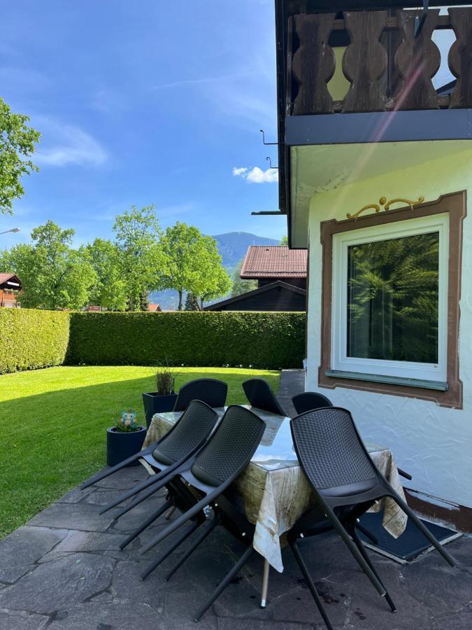 Doppelhaushälfte Zugspitzblick mit privatem Garten Garmisch-Partenkirchen Exterior foto
